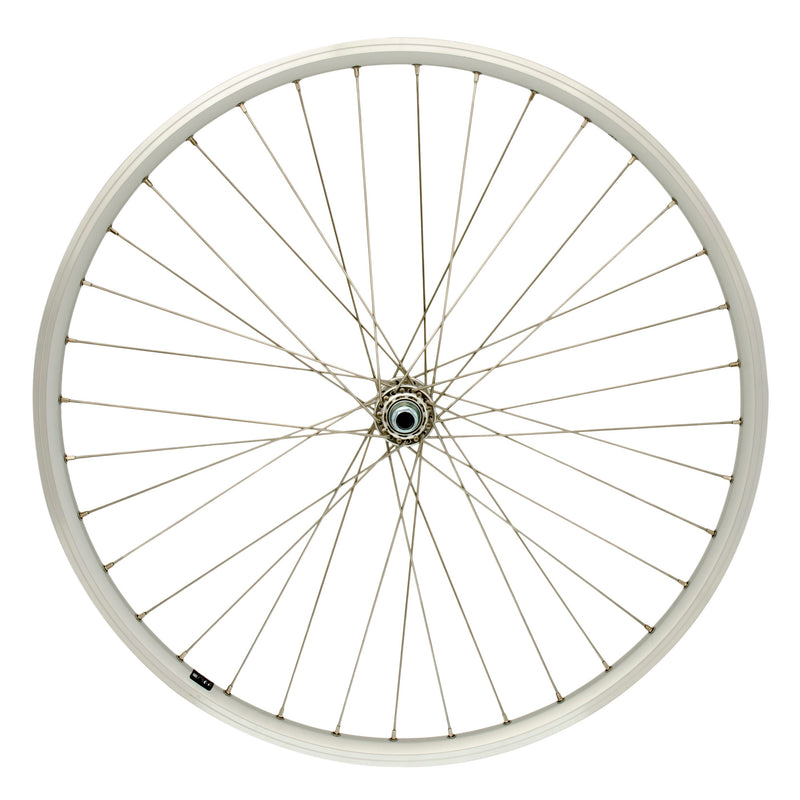 Cordo voorwiel 26 19-559 vaste as rvs spaken zilver