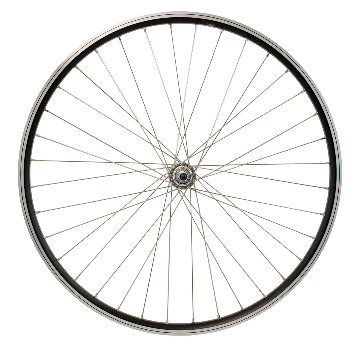 Cordo voorwiel 26 19-559 vaste as rvs spaken zwart