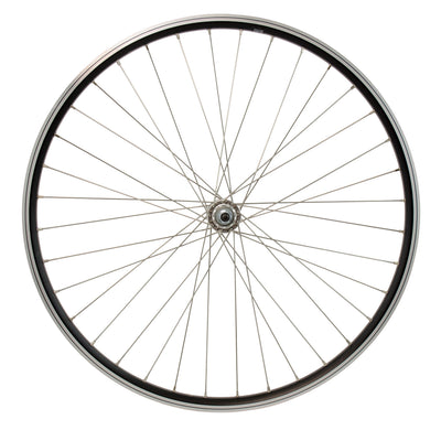 Cordo voorwiel 26 19-559 vaste as rvs spaken zwart