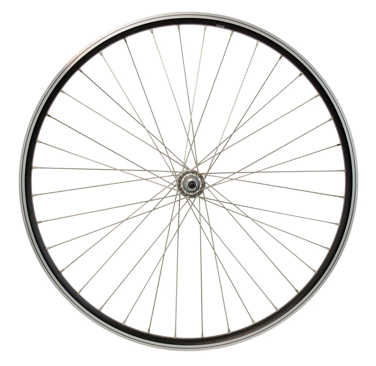 Cordo voorwiel 26 19-559 vaste as rvs spaken zwart
