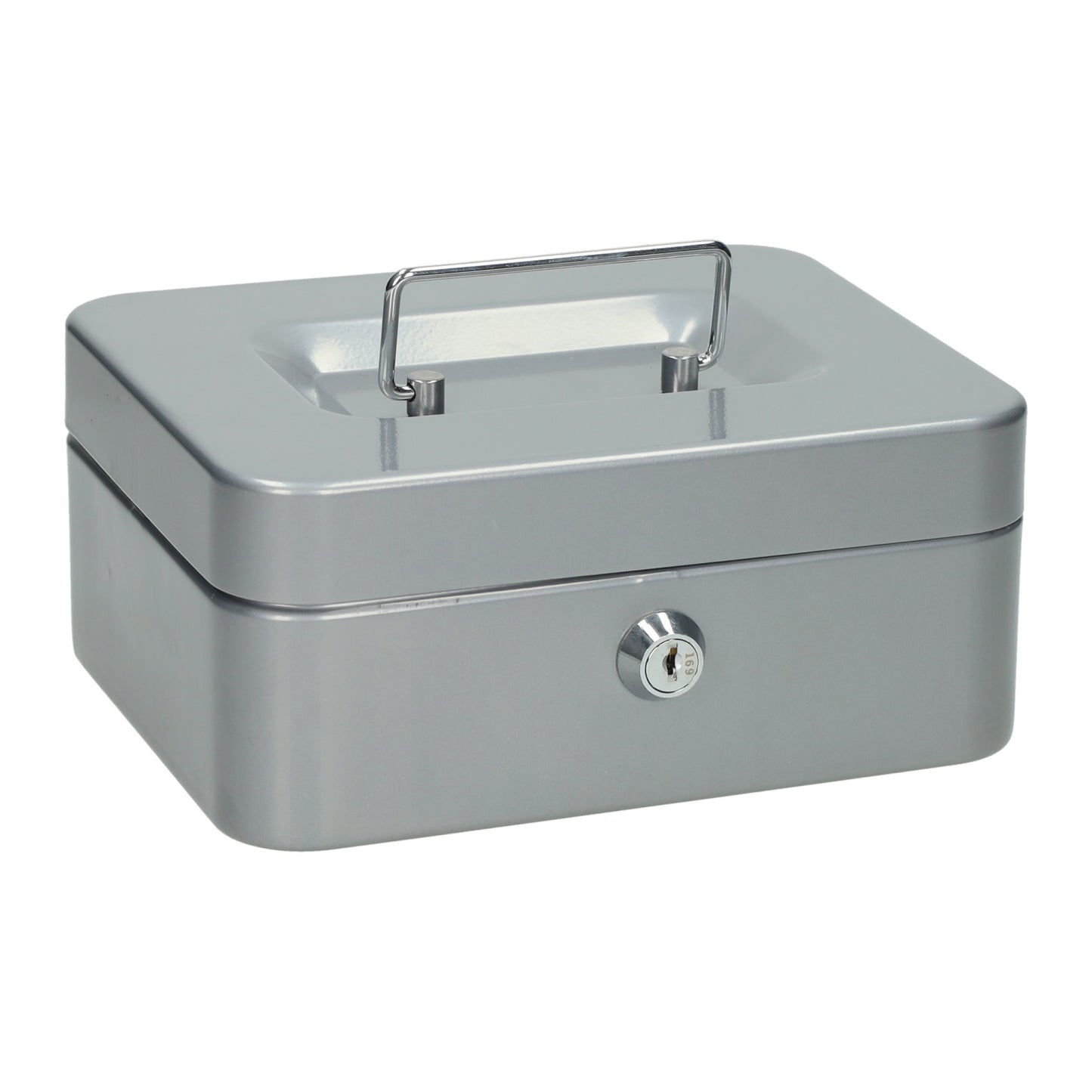 Geldkist van metaal met slot - 20x16x9cm