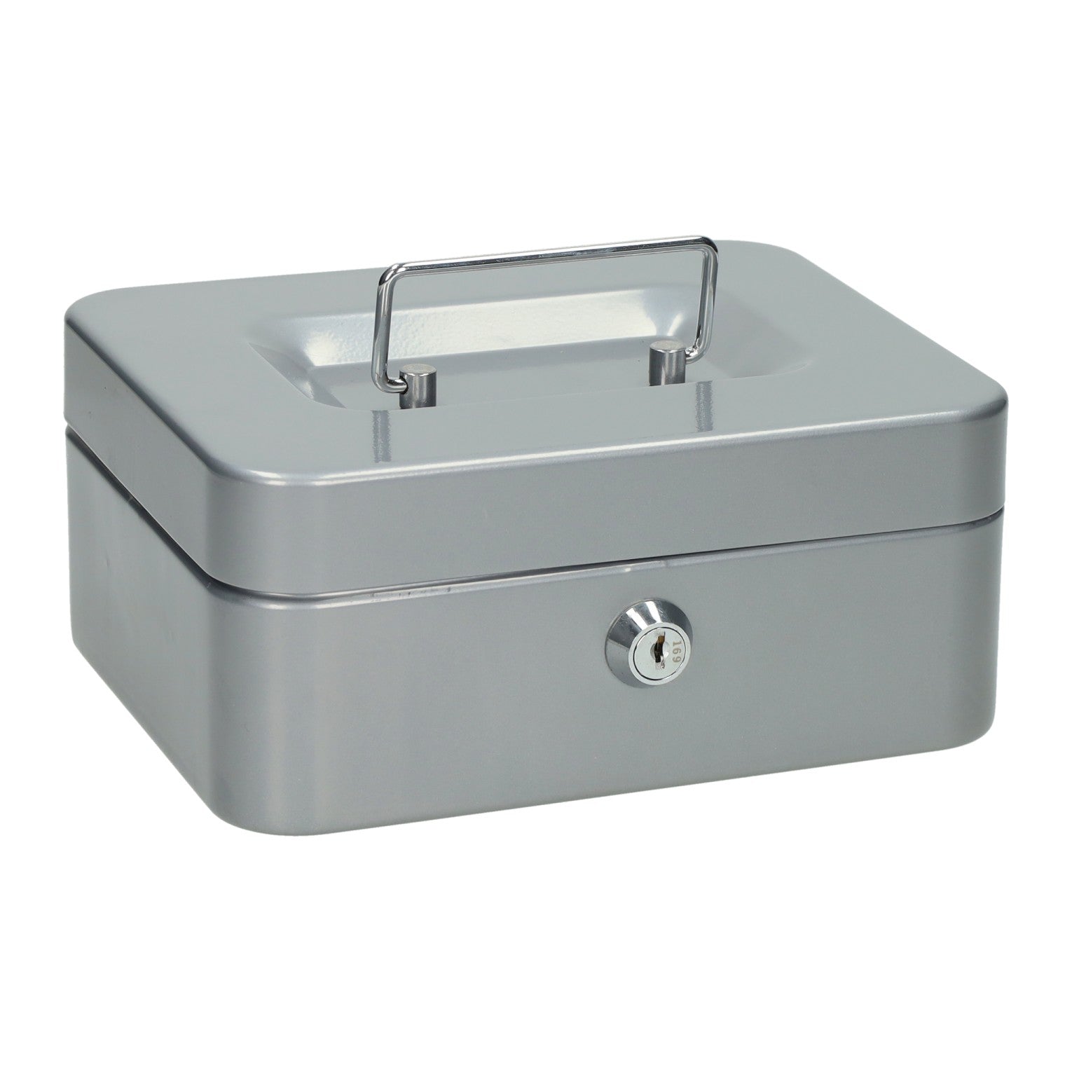 Geldkist van metaal met slot - 20x16x9cm