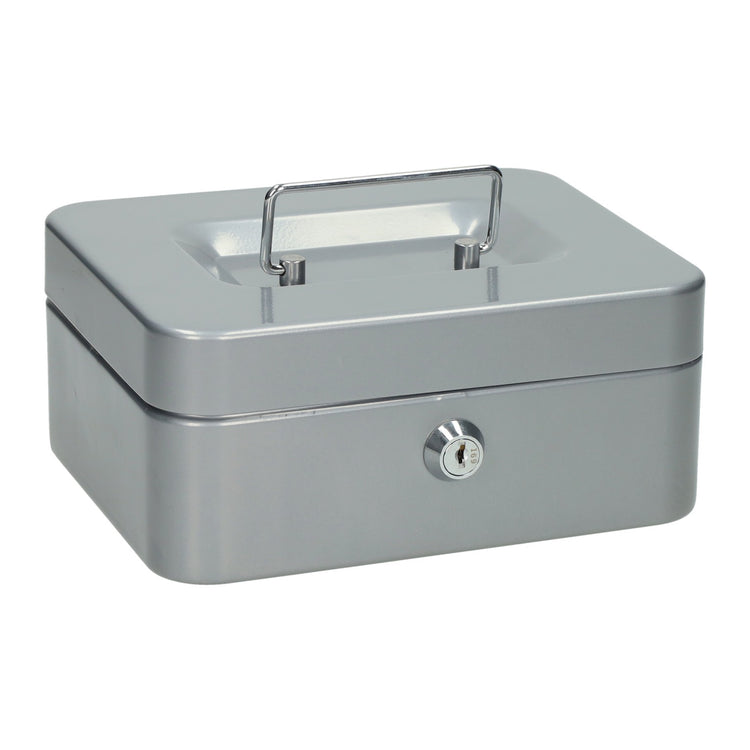 Geldkist van metaal met slot - 20x16x9cm