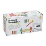 Houten hamerbank met hamer - afbeelding 2