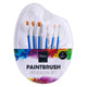 Set penselen - 6st. met palet