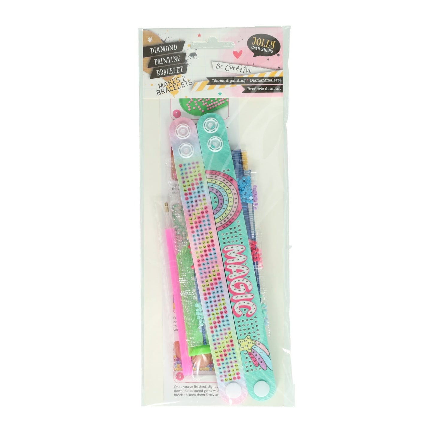 Diamond painting armbanden maken set - 2st.