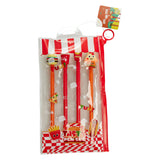 Set gelpennen fastfood in etui, 4 stuks - afbeelding 1