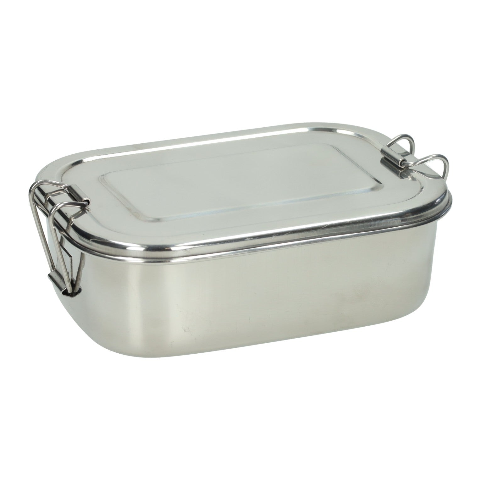 Lunchbox van rvs - 18x13x6,8cm