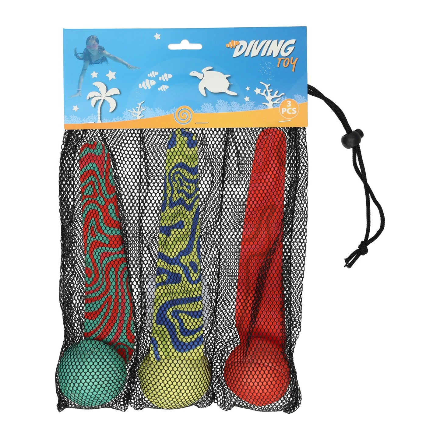 Set duikspeelgoed ballen - 3st.