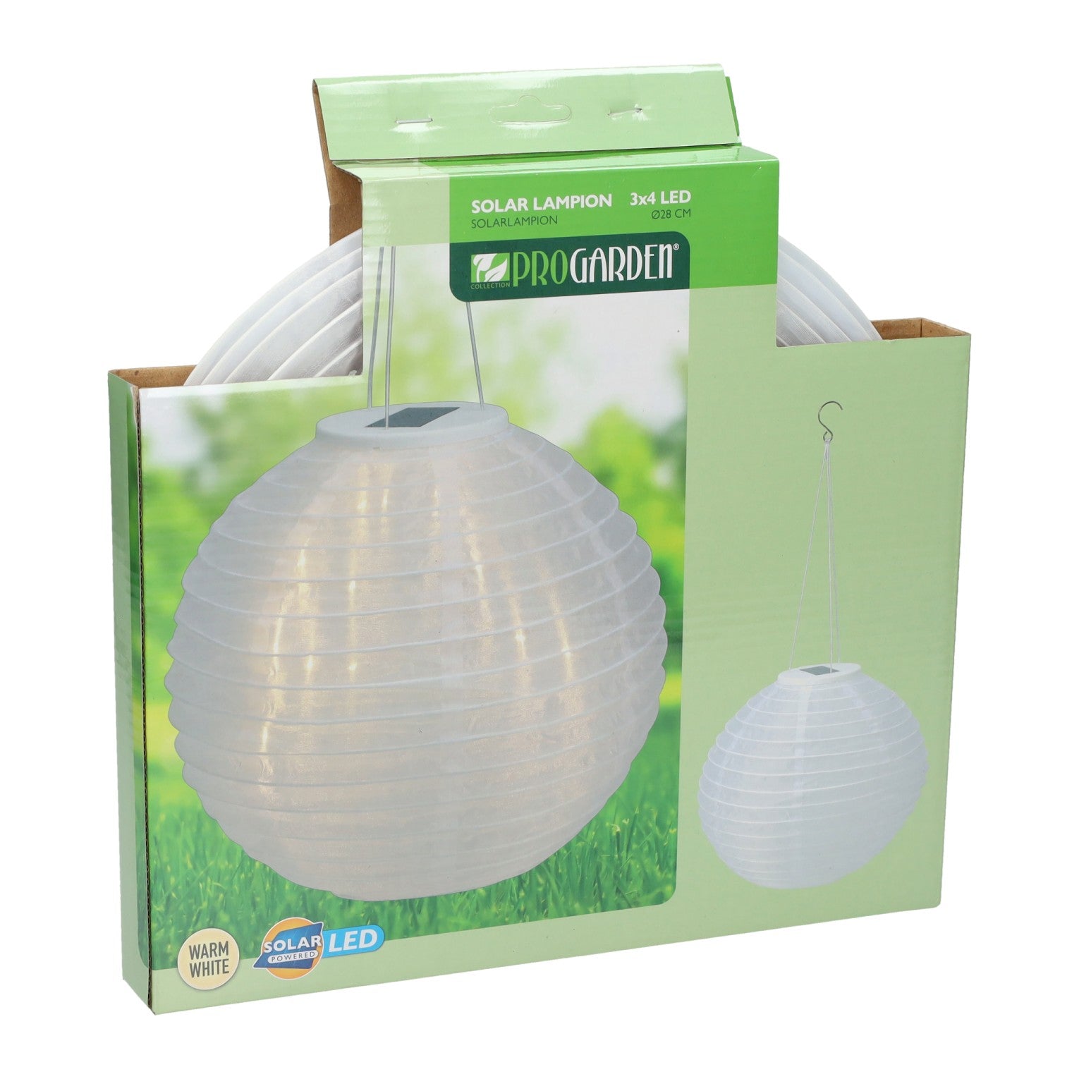 Hangende solarlamp in balvorm - 28cm