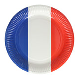 Papieren bord 23cm nederlandse franse vlag - afbeelding 1