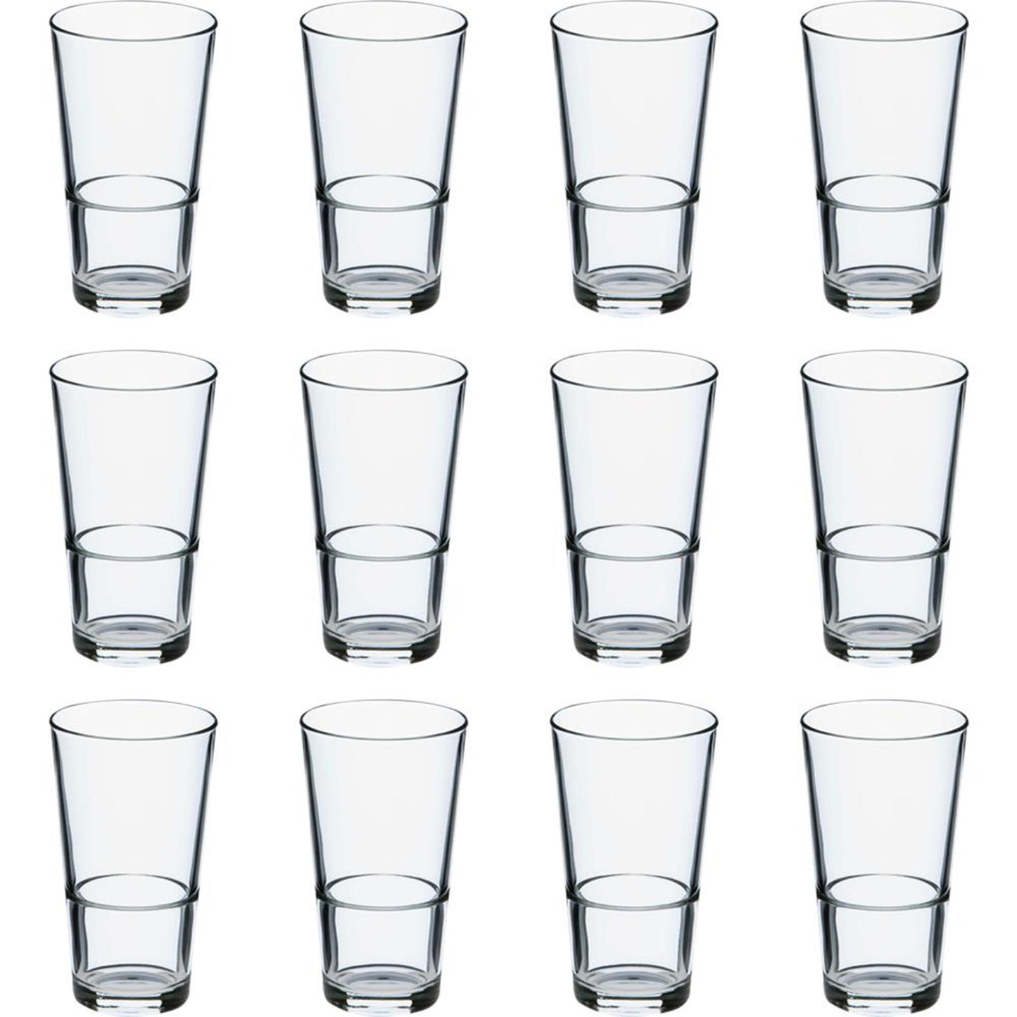 Mammoet bierglas budgetline amsterdam stapelbaar 340ml set a 12 stuks