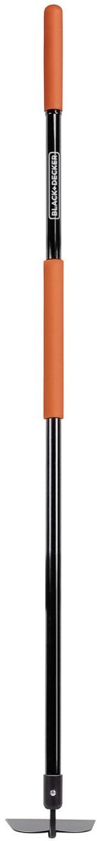 Black+decker schoffel met steel - 146 x 16 x 14,5 cm - 990 gram - landhak - onkruid wieden en grond cultiveren - zwart oranje