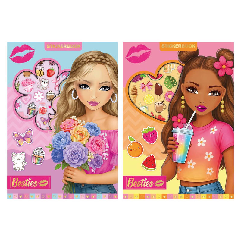 Besties stickerboek neon a5 8 vel