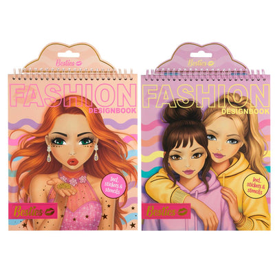 Besties fashion designer book neon 24x20cm