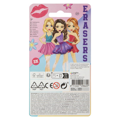 Besties lippenstickgum, 3st.