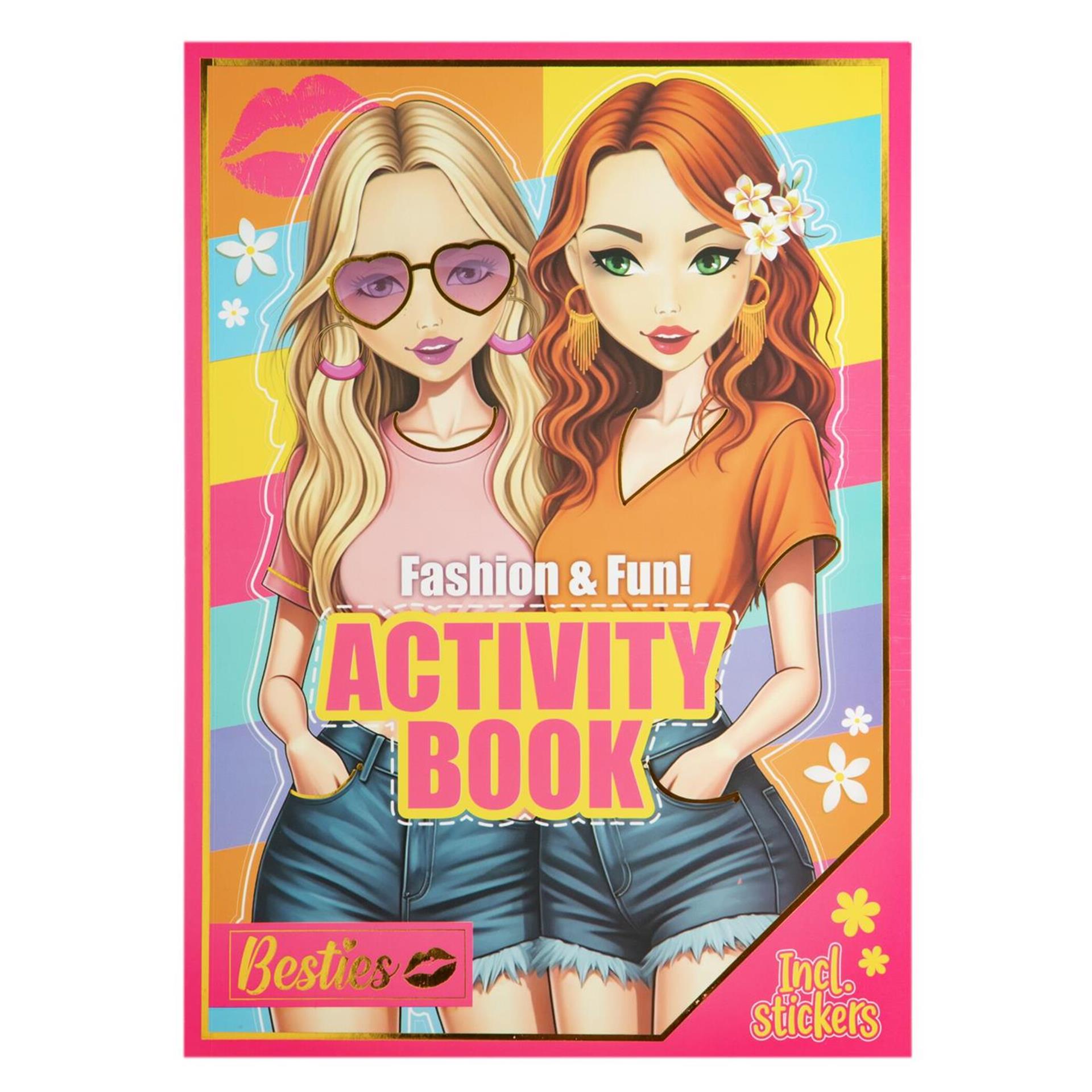 Besties fashion fun activity book + stickers