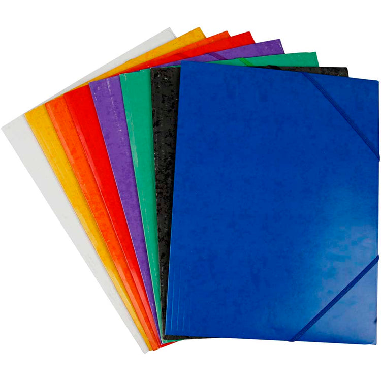 Http: www.cchobby.nl map-met-flap-en-elastieken-a4-afm-22-9-32-4-cm-diverse-kleuren-8x3-stuk-24-stuk-1-doos