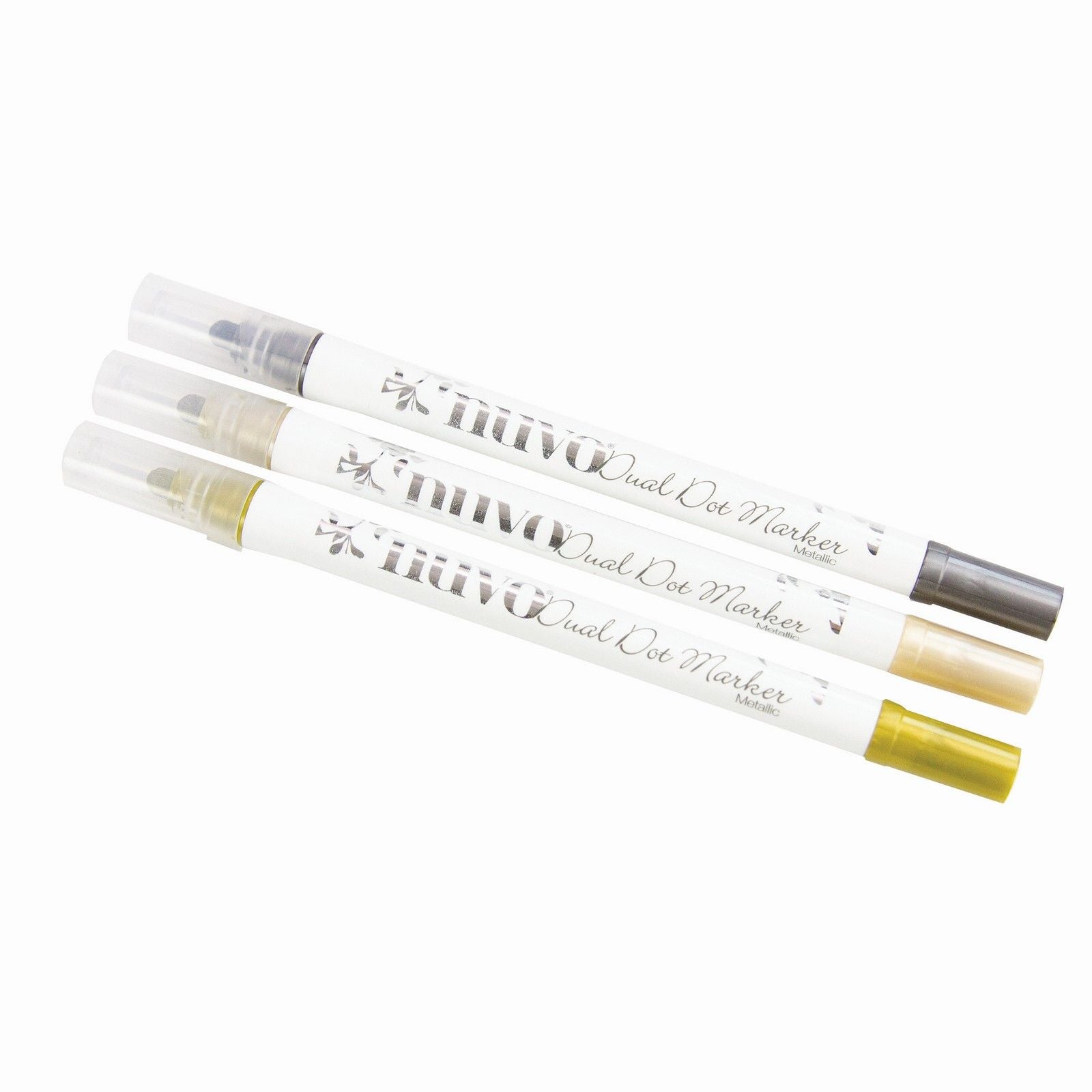 Nuvo by tonic studios nuvo • christmas magic dual dot marker metallic 3pieces