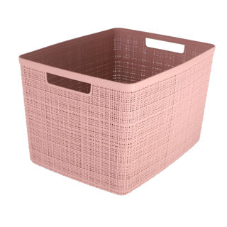 Curver jute opbergmand l 20l rose dawn | 2 stuks