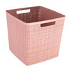 Curver jute opbergmand cube 17l rose dawn | 2 stuks