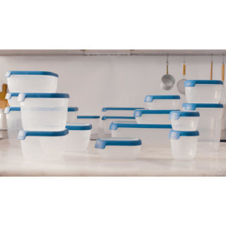 Curver grand chef vershoudbak vierkant 1.6l transparant donkerblauw