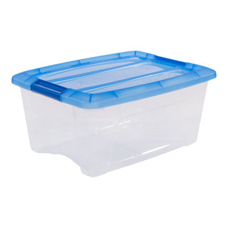 Iris topbox 15l 39x29x18.6 cm blauw | 2 stuks