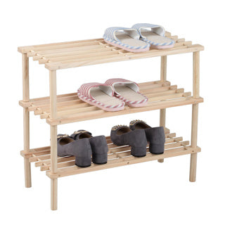 Houten schoenenrek | 3 stuks