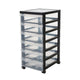Iris ladekast 6x7.5l 39x29x61.7 cm met wieltjes
