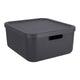 Rotho albula decoratie opbergbox 20l antraciet