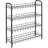 Tomado metaltex schoenenrek 4 rekken 64x23x80.5 cm zwart
