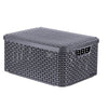 Curver style opbergmand met deksel m - 18 liter - antraciet - 29,3x39,3x18,7