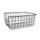 No brand draadmand 24x18x10cm mat zwart | 6 stuks