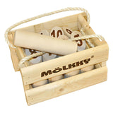 Tactic mölkky – vang- en werpspel - origineel fins houten werpspel in luxe houten draagkist – duurzaam berkenhout – met gratis score-app - afbeelding 2