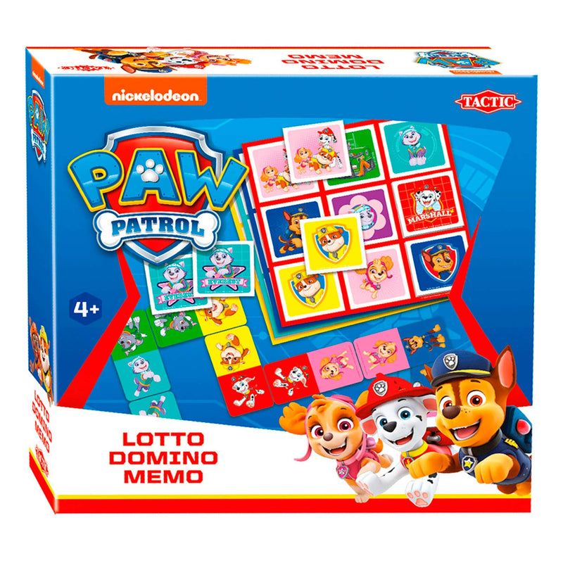Selecta paw patrol lotto domino memo - 3 in 1