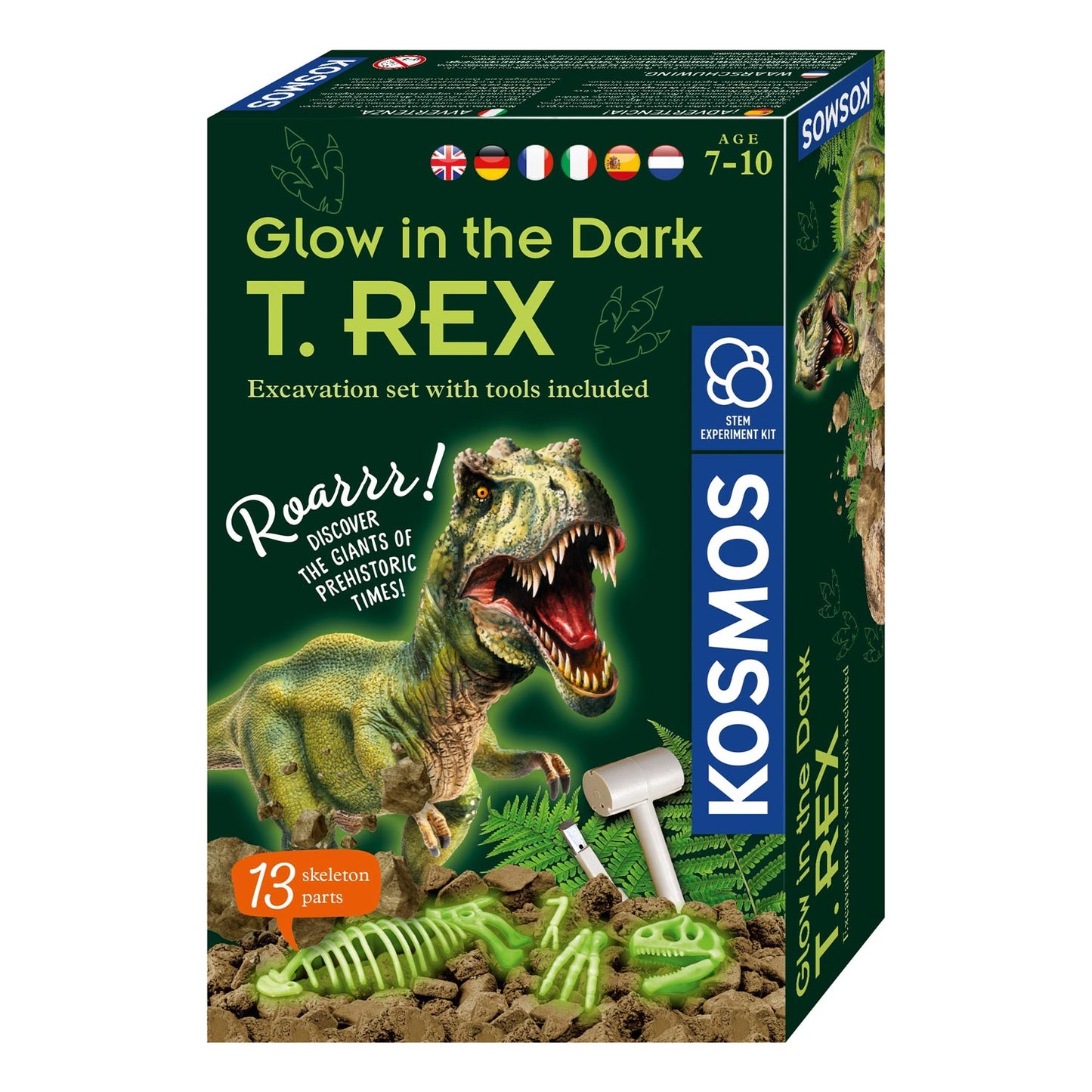 Kosmos glow in the dark t-rex bikken