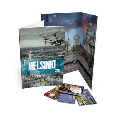 Tactic crime scene helsinki 2012 – bordspel – misdaadspel – scandinavisch mysterie vol stilte en spanning – diepgaand onderzoek en deductie – crime scene serie – game storm studio – 1 of meer spelers – vanaf 18 jaar