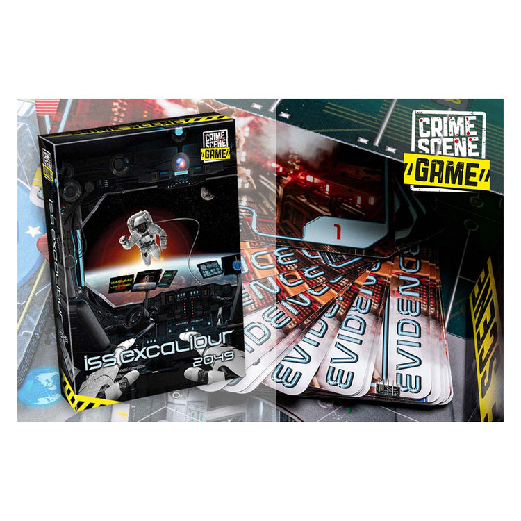 Tactic crime scene iss excalibur 2049 – bordspel – misdaadspel – futuristisch mysterie in de ruimte – diepgaand onderzoek en deductie – crime scene serie – game storm studio – 1 of meer spelers – vanaf 18 jaar