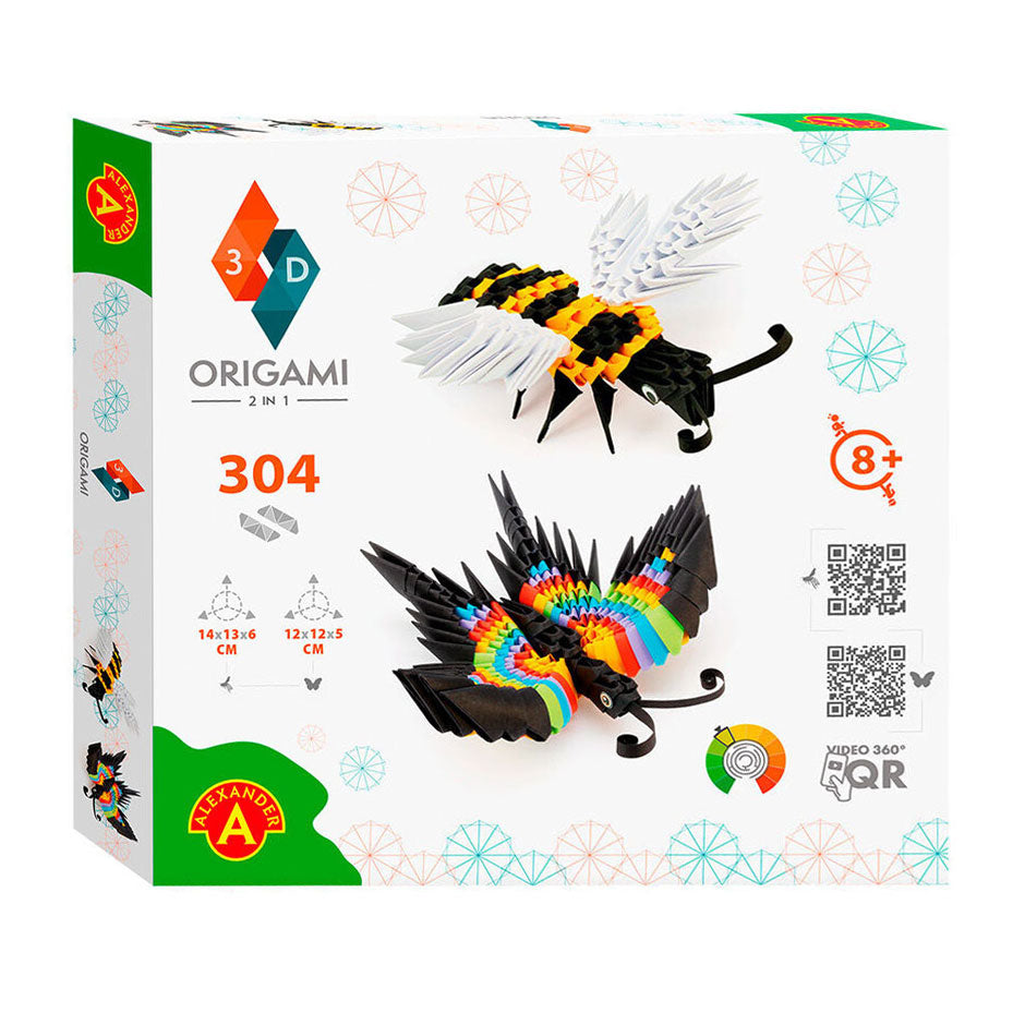 Selecta Origami 3D Bij Vlinder, 304dlg