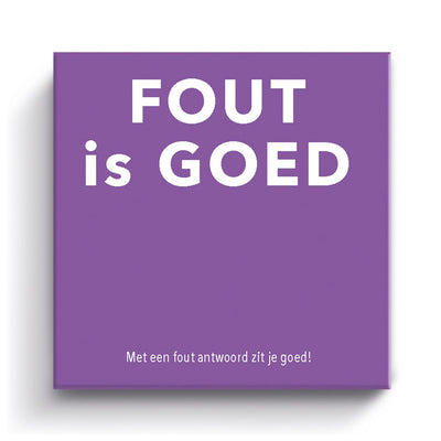 Tactic gift game: fout is goed kaartspel