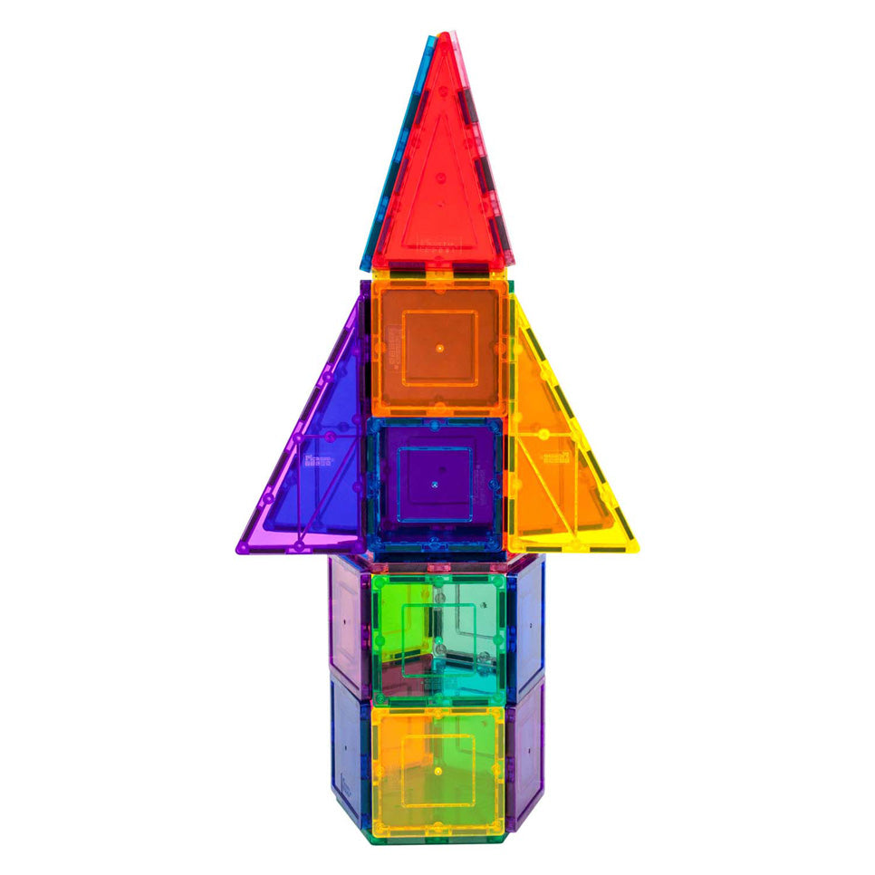Picasso tiles tactic - constructiespeelgoed - magnetic tiles - magnetische tegels - rocket booster - stem speelgoed - creatief bouwspeelgoed - 32-delig - vanaf 3 jaar