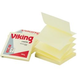 Z-notes office depot 76x76mm geel zigzag herpositioneerbaar 100 vel