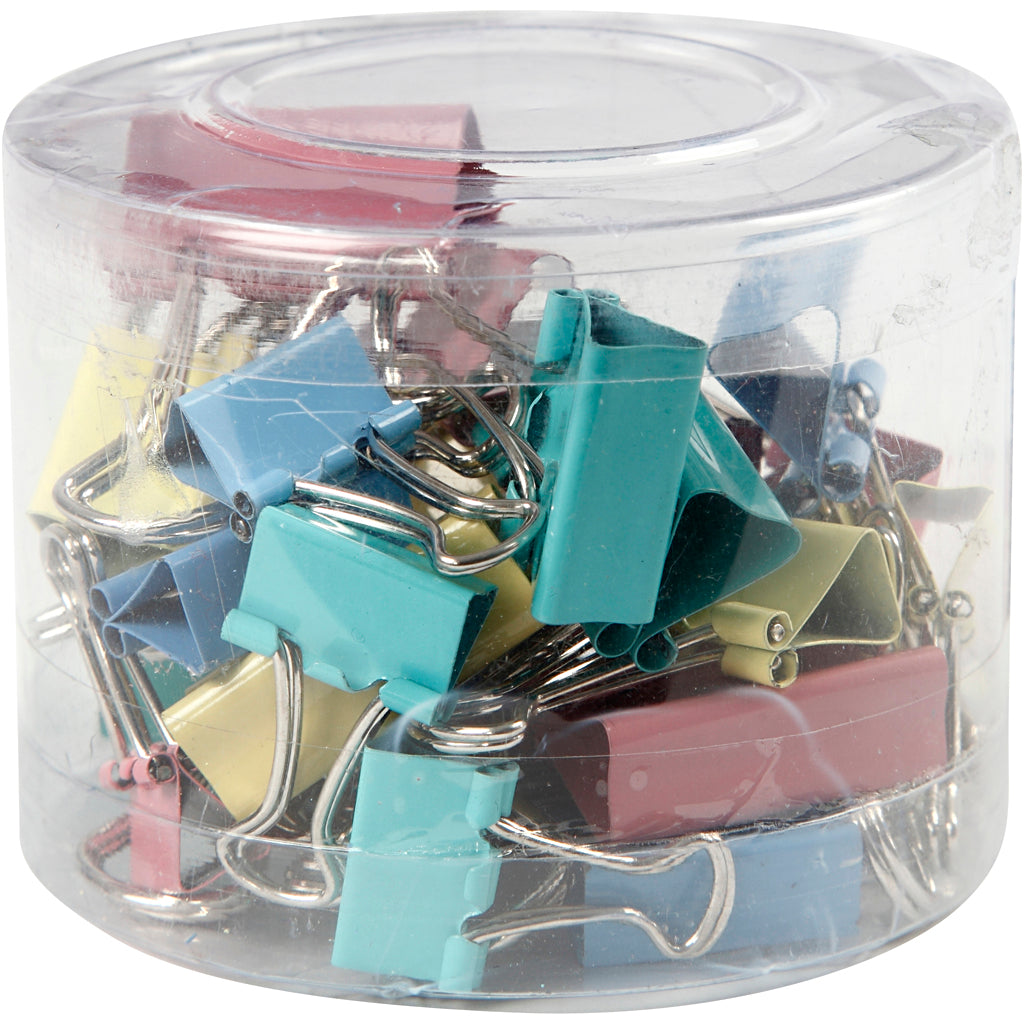 Creativ company https: www.cchobby.nl foldback-clips-b-15-19-25-mm-pastelkleuren-30-div-1-doos