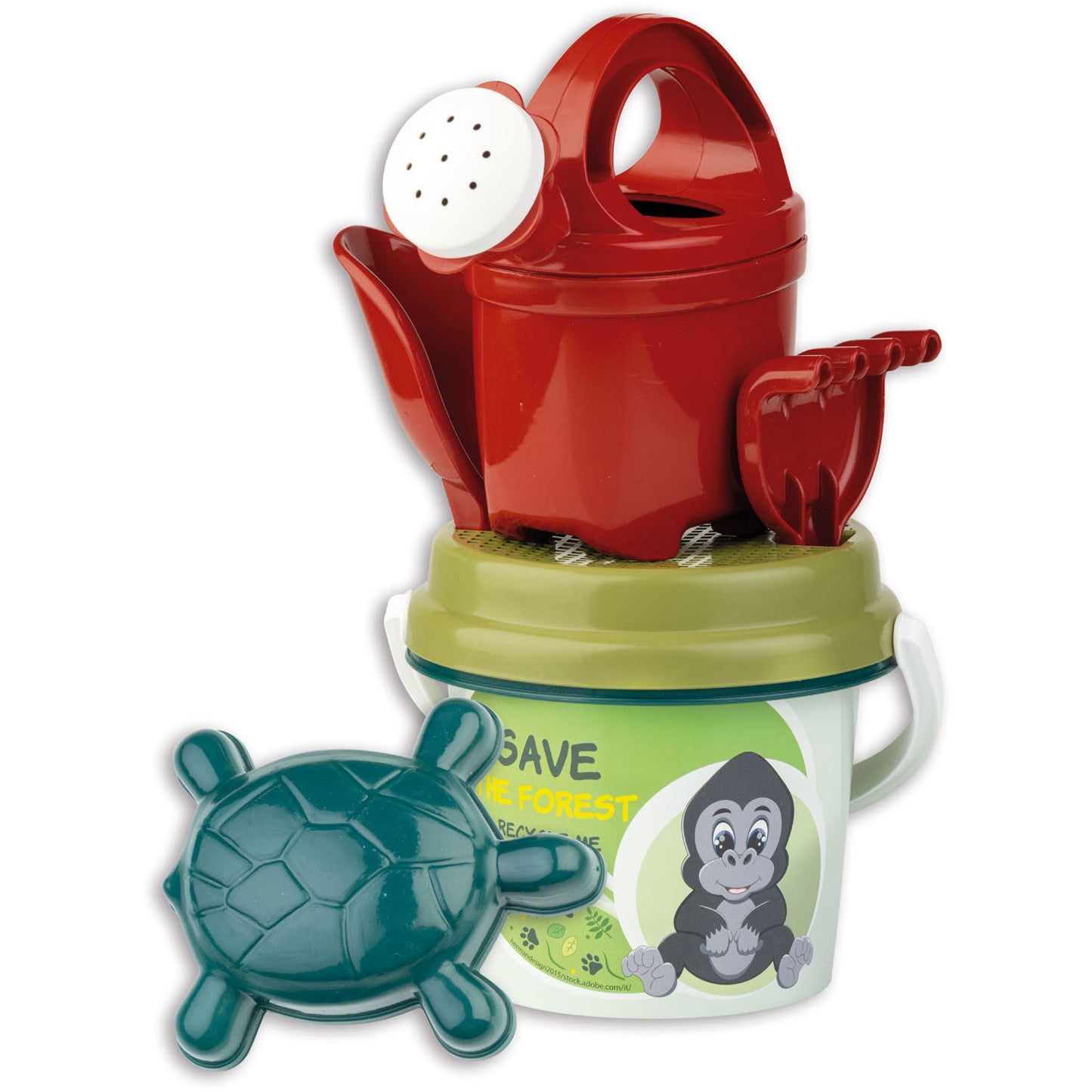 Androni peuter emmerset gerecycled plastic, 6dlg.