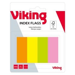 Indexpapier office depot 20x50mm assorti neon verwijderbaar beschrijfbaar 200vel