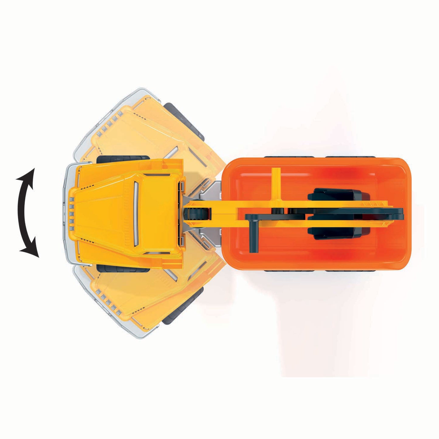 Androni mega kiepvrachtwagen met grijper, 75cm