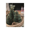 Hbx natural living kerstboom papier foldy 3-delig groen