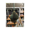 Hbx natural living kerstbal uivorm 15cm groen karton
