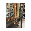 Hbx natural living kandelaar met clip bonez brons 16x7cm