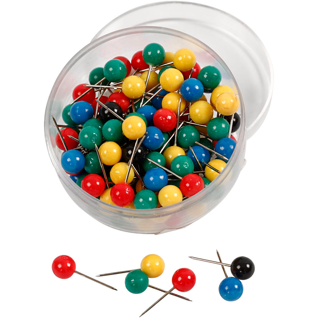 Https: www.cchobby.nl kaart-pinnen-l-17-mm-d-6-mm-diverse-kleuren-100-div-1-doos